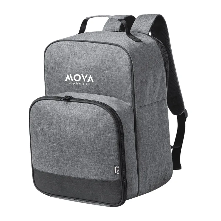 Mochila Nevera Picnic Kazor 12 Piezas. 2 Servicios. Parte Trasera y Cintas Acolchadas