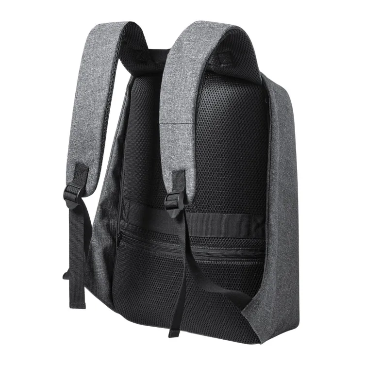 Mochila Antirrobo Quasar Reflectante. Bolsillo Acolchado para Portátil y Tablet. Parte Trasera y Cintas Acolchadas