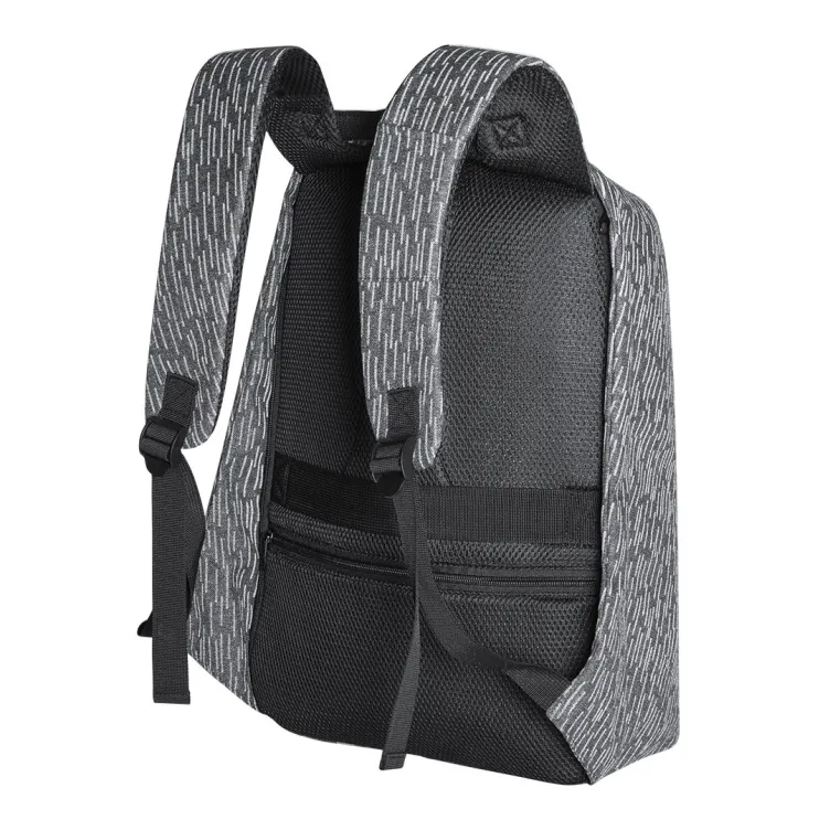 Mochila Antirrobo Quasar Reflectante. Bolsillo Acolchado para Portátil y Tablet. Parte Trasera y Cintas Acolchadas