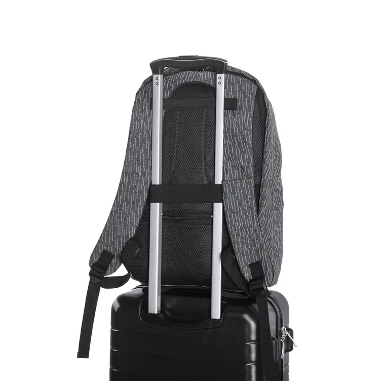 Mochila Antirrobo Quasar Reflectante. Bolsillo Acolchado para Portátil y Tablet. Parte Trasera y Cintas Acolchadas
