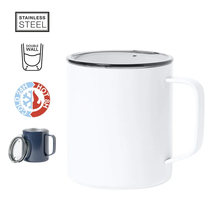 Taza Térmica Hanna 420 ml. Aislamiento de Cobre al Vacío